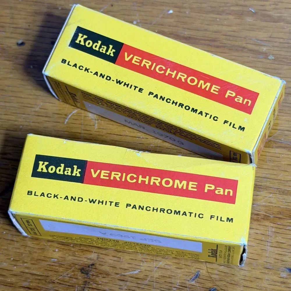 2 Kodak Verichrome Pan Black White Camera Film VP 620 Expired 1969 NEW Sealed